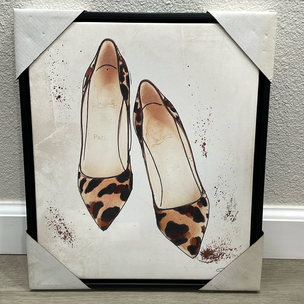 NWT Leopard Heels Frame